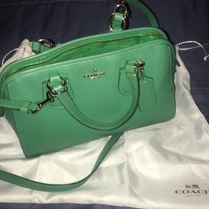 Coach green crossbody